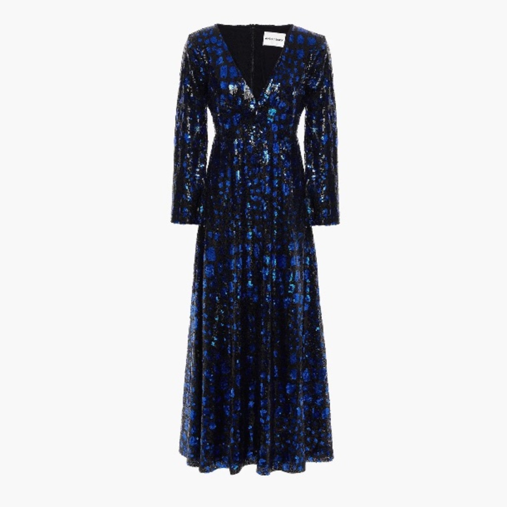 Antik Batik Bagoo gathered sequined tulle midi dress